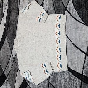 VANILLA BAY SPECKLED AZTEC DESIGN COUNTY WARM & COZY SWEATER